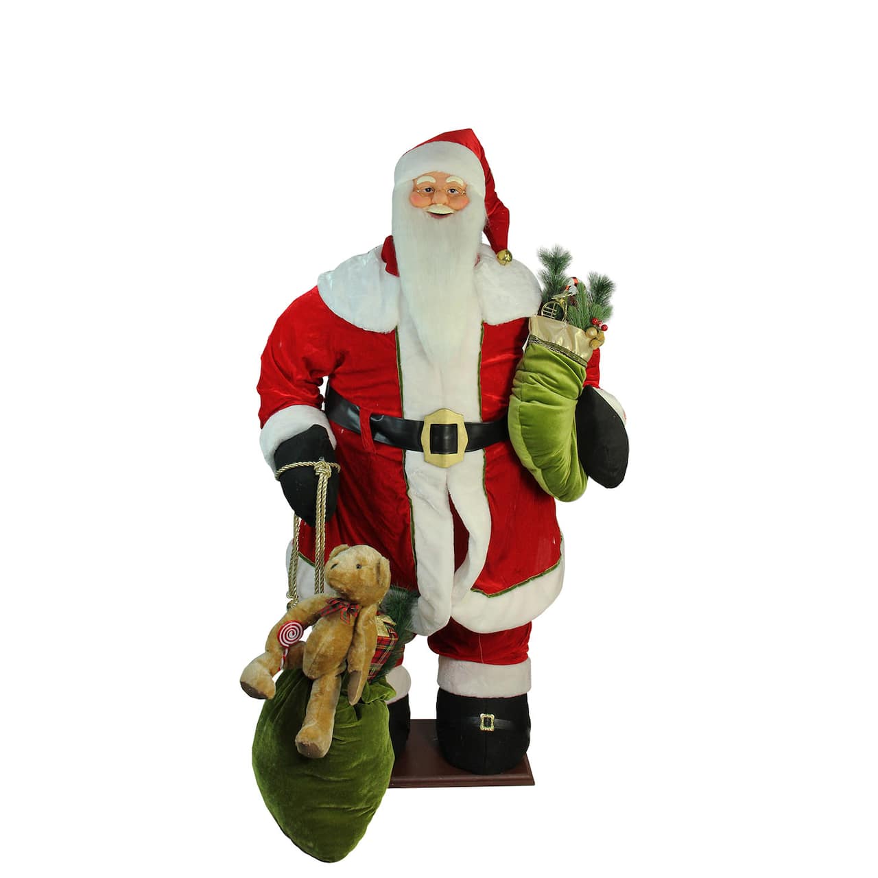 5ft. Red Musical Inflatable Santa Claus Christmas Figurine